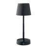 Lampe de table rechargeable élégante personnalisée TAPLAMB Matières : ABS Couleurs : noir