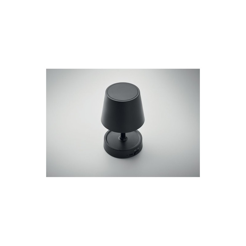 Lampe de table rechargeable élégante personnalisée TAPLAMB Matières : ABS Couleurs : noir impression haute définition