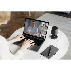 Lampe de table rechargeable élégante personnalisée TAPLAMB Matières : ABS Couleurs : noir marquage couleur éclatante