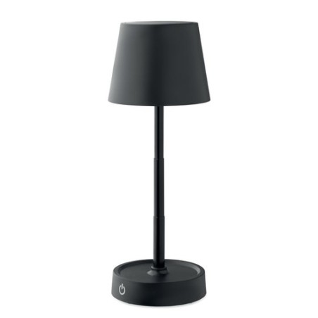 Lampe de table rechargeable élégante personnalisée TAPLAMB Matières : ABS Couleurs : noir goodies publicitaire durable