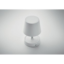 Lampe de table rechargeable élégante personnalisée TAPLAMB Matières : ABS Couleurs : blanc marquage laser ultra précis
