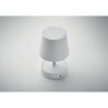 Lampe de table rechargeable élégante personnalisée TAPLAMB Matières : ABS Couleurs : blanc marquage laser ultra précis