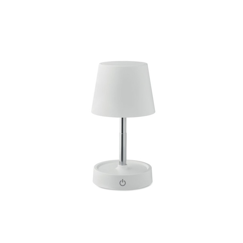 Lampe de table rechargeable élégante personnalisée TAPLAMB Matières : ABS Couleurs : blanc personnalisation rapide en France