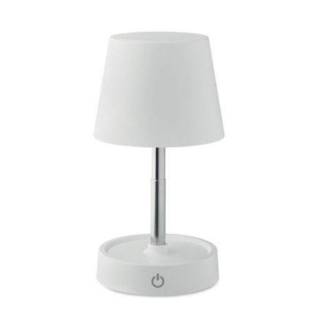 Lampe de table rechargeable élégante personnalisée TAPLAMB Matières : ABS Couleurs : blanc personnalisation rapide en France