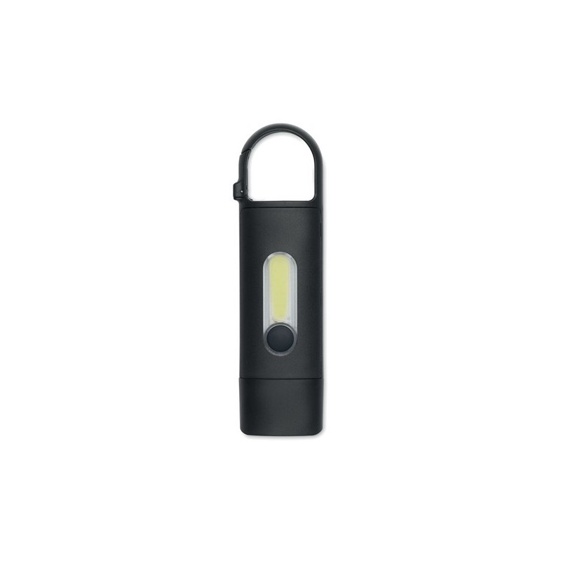 Lampe de Poche Pratique Personnalisée COB BLUZ Matières : ABS Couleurs : noir personnalisable avec votre logo