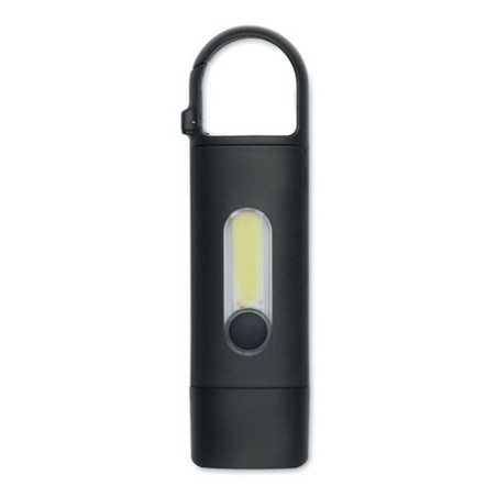 Lampe de Poche Pratique Personnalisée COB BLUZ Matières : ABS Couleurs : noir personnalisable avec votre logo