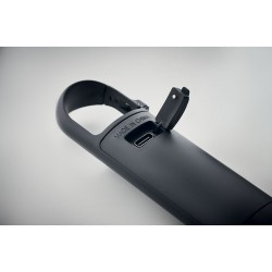 Lampe de Poche Pratique Personnalisée COB BLUZ Matières : ABS Couleurs : noir marquage laser ultra précis