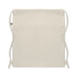 Sac à cordon  en coton recyclé PANDA BAG Matières : coton recyclé Couleurs : beige personnalisation rapide en France