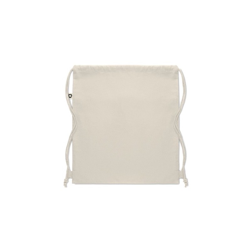 Sac à cordon  en coton recyclé PANDA BAG Matières : coton recyclé Couleurs : beige personnalisation rapide en France