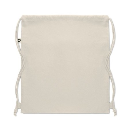 Sac à cordon  en coton recyclé PANDA BAG Matières : coton recyclé Couleurs : beige personnalisation rapide en France
