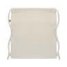 Sac à cordon  en coton recyclé PANDA BAG Matières : coton recyclé Couleurs : beige personnalisation rapide en France