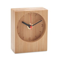 Horloge de table écologique en bambou personnalisable CLAMBU