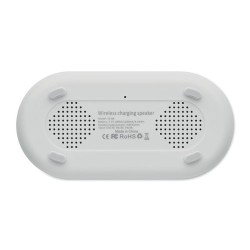 Haut-parleur sans fil puissant de 15 W TUONO Matières : ABS Couleurs : blanc personnalisation rapide en France