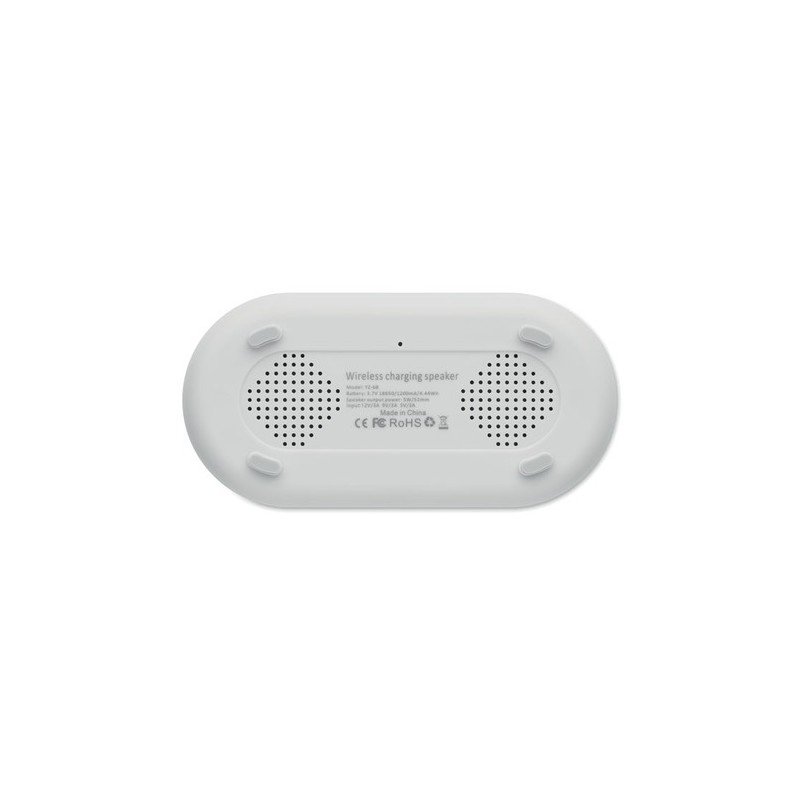 Haut-parleur sans fil puissant de 15 W TUONO Matières : ABS Couleurs : blanc personnalisation rapide en France