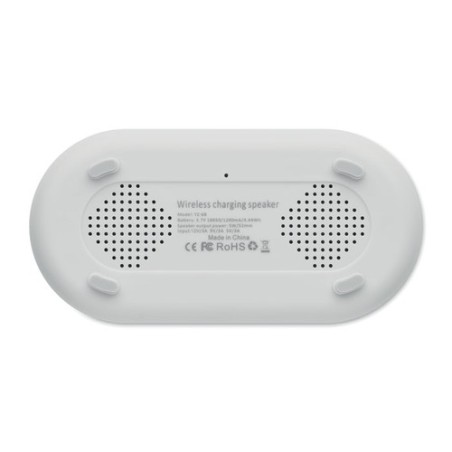 Haut-parleur sans fil puissant de 15 W TUONO Matières : ABS Couleurs : blanc personnalisation rapide en France