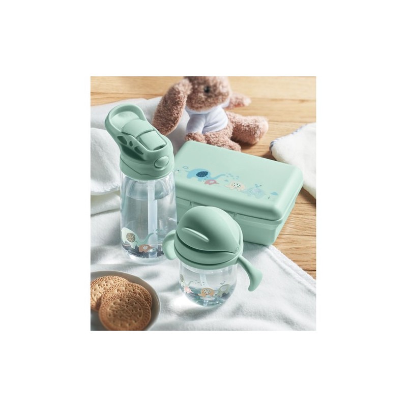 Gobelet Bébé Personnalisable en Tritan - SED Matières : tritan Couleurs : vert menthe marquage laser ultra précis