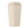 Gobelet Incassable Double Paroi 350 ml Personnalisé BEIBAKU Matières : PET Couleurs : beige marquage laser ultra précis