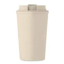 Gobelet Incassable Double Paroi 350 ml Personnalisé BEIBAKU Matières : PET Couleurs : beige accessoire événementiel unique