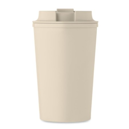 Gobelet Incassable Double Paroi 350 ml Personnalisé BEIBAKU Matières : PET Couleurs : beige accessoire événementiel unique