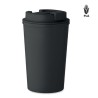 Gobelet Incassable Double Paroi 350 ml Personnalisé BEIBAKU Matières : PET Couleurs : noir personnalisable avec votre logo