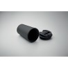 Gobelet Incassable Double Paroi 350 ml Personnalisé BEIBAKU Matières : PET Couleurs : noir impression logo haute qualité