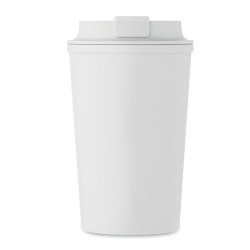 Gobelet Incassable Double Paroi 350 ml Personnalisé BEIBAKU Matières : PET Couleurs : blanc objet promotionnel éco-responsable