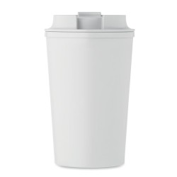Gobelet Incassable Double Paroi 350 ml Personnalisé BEIBAKU Matières : PET Couleurs : blanc personnalisation rapide en France