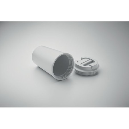Gobelet Incassable Double Paroi 350 ml Personnalisé BEIBAKU Matières : PET Couleurs : blanc cadeau client original
