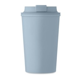 Gobelet Incassable Double Paroi 350 ml Personnalisé BEIBAKU Matières : PET Couleurs : bleu pétrole impression haute définition