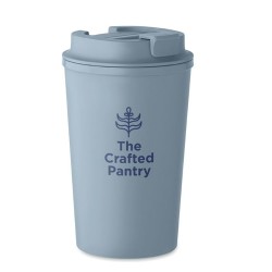 Gobelet Incassable Double Paroi 350 ml Personnalisé BEIBAKU Matières : PET Couleurs : bleu pétrole objet publicitaire robuste