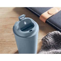 Gobelet Incassable Double Paroi 350 ml Personnalisé BEIBAKU Matières : PET Couleurs : bleu pétrole goodies personnalisé en stock