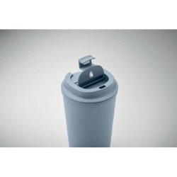 Gobelet Incassable Double Paroi 350 ml Personnalisé BEIBAKU Matières : PET Couleurs : bleu pétrole cadeau entreprise pas cher