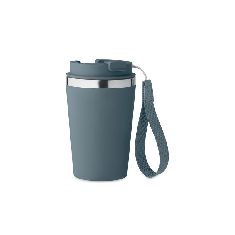 Gobelet double paroi  350 ml personnalisé TOPAZ Matières : acier inoxydable Couleurs : bleu pétrole