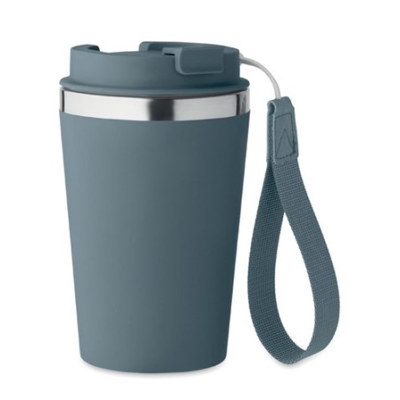 Gobelet double paroi  350 ml personnalisé TOPAZ Matières : acier inoxydable Couleurs : bleu pétrole