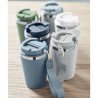 Gobelet double paroi  350 ml personnalisé TOPAZ Matières : acier inoxydable Couleurs : bleu pétrole marquage laser ultra précis