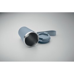 Gobelet double paroi  350 ml personnalisé TOPAZ Matières : acier inoxydable Couleurs : bleu pétrole goodies personnalisé en stoc
