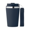 Gobelet double paroi  350 ml personnalisé TOPAZ Matières : acier inoxydable Couleurs : bleu marine cadeau client original