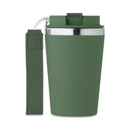 Gobelet double paroi  350 ml personnalisé TOPAZ Matières : acier inoxydable Couleurs : vert foncé objet publicitaire robuste