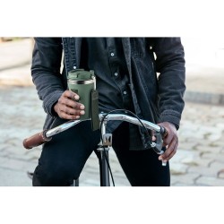 Gobelet double paroi  350 ml personnalisé TOPAZ Matières : acier inoxydable Couleurs : vert foncé cadeau affaires élégant