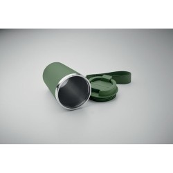 Gobelet double paroi  350 ml personnalisé TOPAZ Matières : acier inoxydable Couleurs : vert foncé personnalisation sur mesure