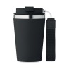 Gobelet double paroi  350 ml personnalisé TOPAZ Matières : acier inoxydable Couleurs : noir cadeau collaborateur premium
