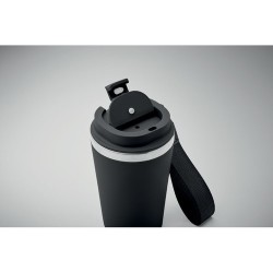 Gobelet double paroi  350 ml personnalisé TOPAZ Matières : acier inoxydable Couleurs : noir objet promotionnel éco-responsable