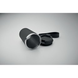 Gobelet double paroi  350 ml personnalisé TOPAZ Matières : acier inoxydable Couleurs : noir impression logo haute qualité