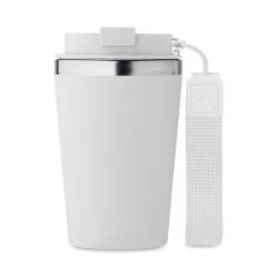 Gobelet double paroi  350 ml personnalisé TOPAZ Matières : acier inoxydable Couleurs : blanc accessoire événementiel unique