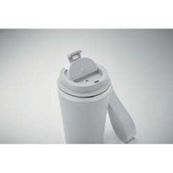Gobelet double paroi  350 ml personnalisé TOPAZ Matières : acier inoxydable Couleurs : blanc livraison express 24h 48h