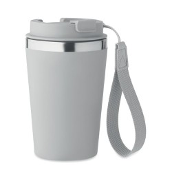 Gobelet double paroi  350 ml personnalisé TOPAZ Matières : acier inoxydable Couleurs : gris marquage laser ultra précis