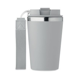 Gobelet double paroi  350 ml personnalisé TOPAZ Matières : acier inoxydable Couleurs : gris cadeau affaires élégant
