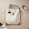 Sac à cordon  en coton recyclé PANDA BAG Matières : coton recyclé Couleurs : beige cadeau entreprise pas cher