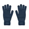 Gants tricotés s en RPET personnalisés - HANDNIT Matières : PET recyclé Couleurs : bleu marine