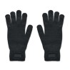 Gants tricotés s en RPET personnalisés - HANDNIT Matières : PET recyclé Couleurs : noir personnalisable avec votre logo